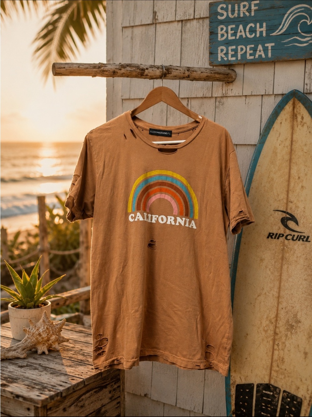 VICI destressed tee